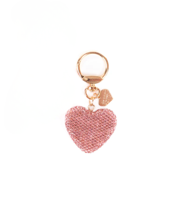 Great Pretenders Sparkling Crystal Heart Bag Charm