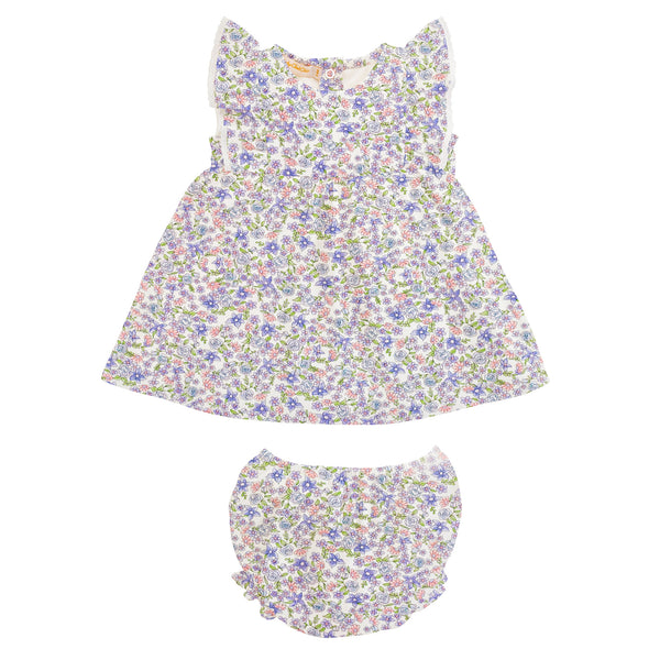 Spring Blooms Dress Set with Ruffle