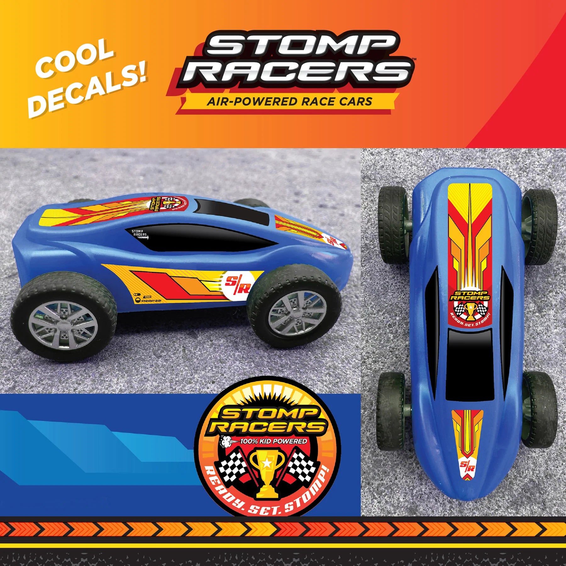 Stomp Rocket® Dueling Stomp Racers™