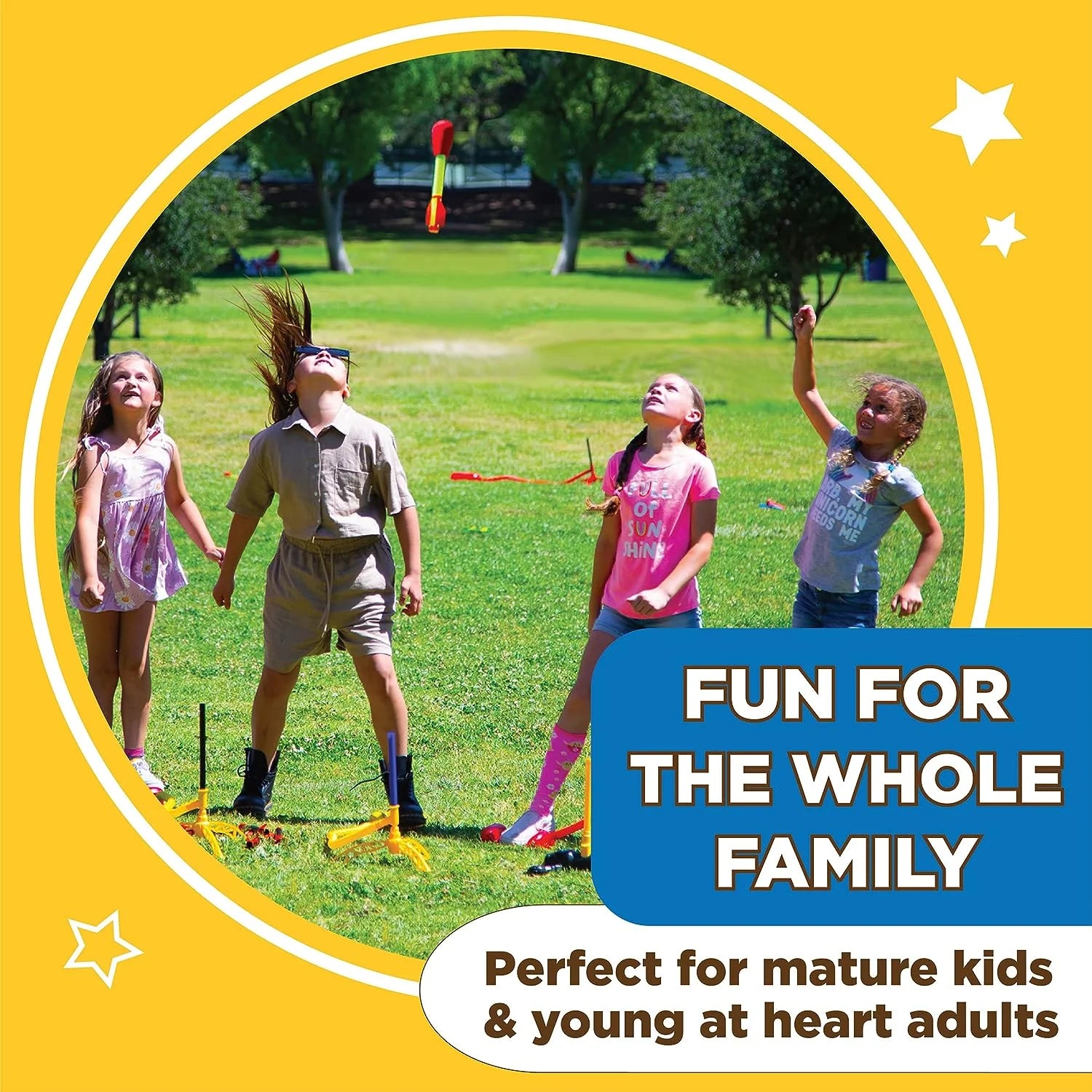 Stomp Rocket® The Original Ultra Rocket Launcher - 6 Rockets!
