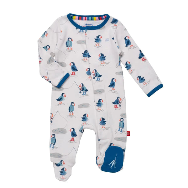 Stud Puffin Organic Cotton Magnetic Footie