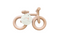 Sugar + Maple Silicone Bike Teether, Rose Pink