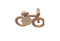Sugar + Maple Silicone Bike Teether, Rose Pink