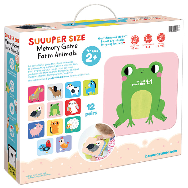 Suuuper Size Memory Game Farm Animals