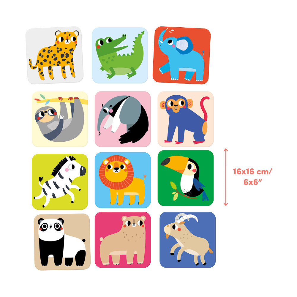 Suuuper Size Memory Game Wild Animals