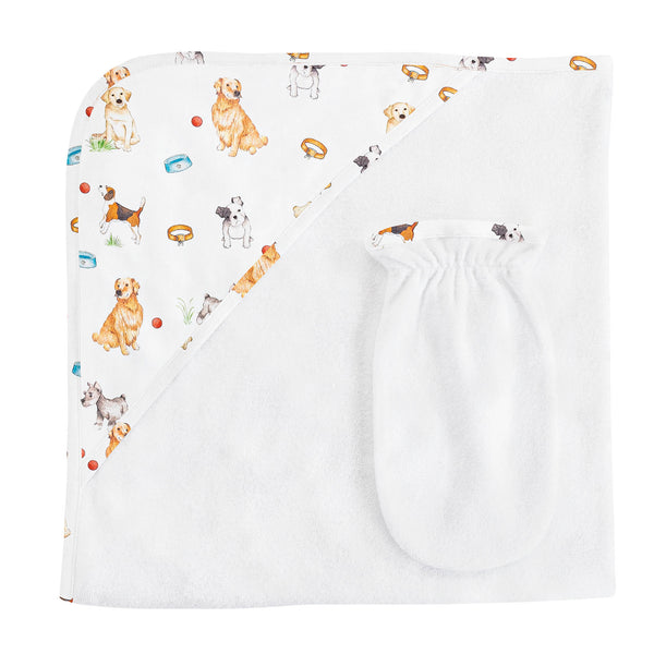 Best Friends, Hooded Towel with Mitt Set