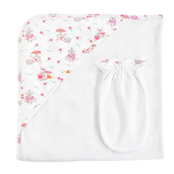 Reader Mousie, Towel with Mitt Set