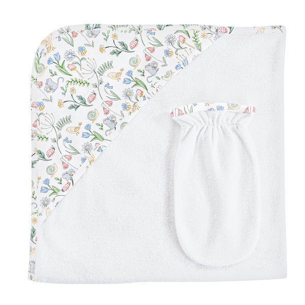 Prairie Beauty, Hooded Towel with Mitt Set