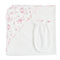 Baby Club Chic Pink Toile Bunnies, Hooded Towel with Mitt Set