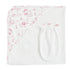 Baby Club Chic Pink Toile Bunnies, Hooded Towel with Mitt Set
