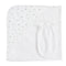 Blue Little Stars, Hooded Towel with Mitt Set