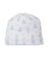 Teddy Bear Time Blue Jacquard Hat