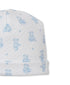 Teddy Bear Time Blue Jacquard Hat