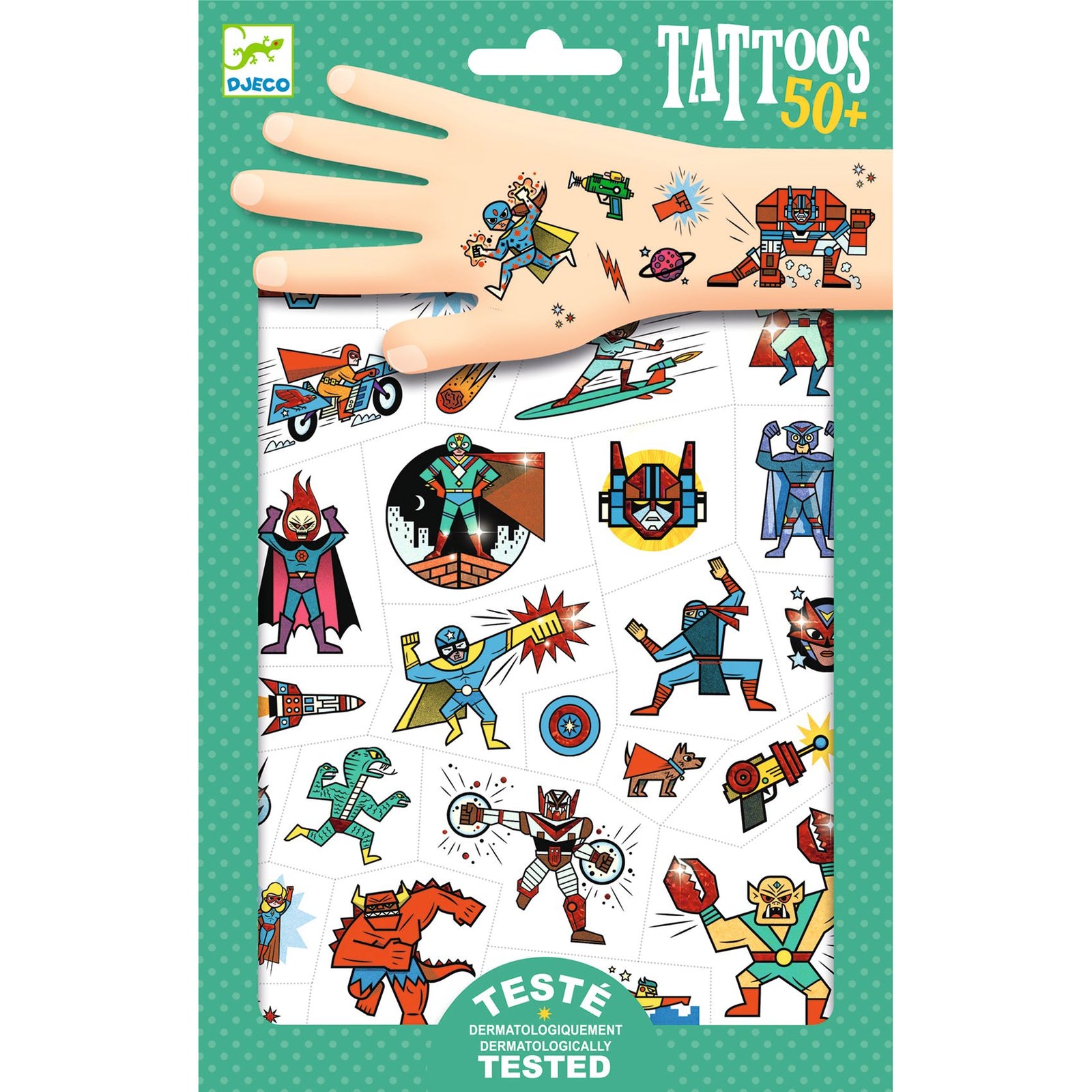 Temporary Tattoos Heroes vs Villains