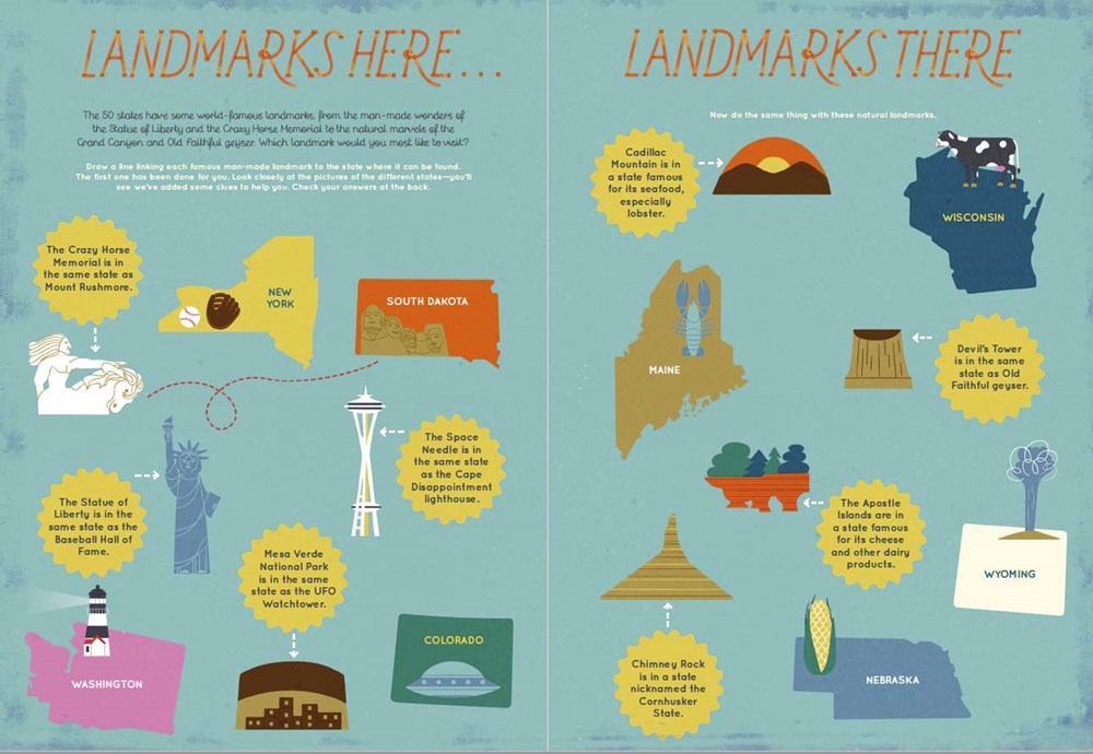 The 50 States: Activity Book