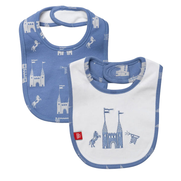The Balmoral Of The Story Organic Cotton Magnetic Reversible Embroidered Bib