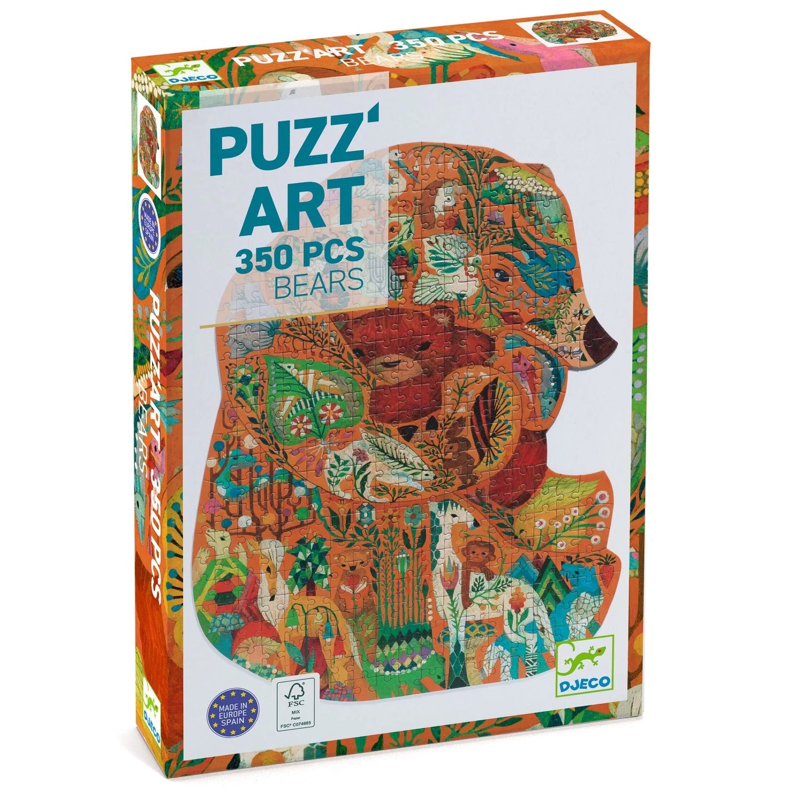 Djeco The Bear 300pc Puzz'Art Shaped Jigsaw Puzzle