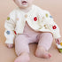 The Blueberry Hill Cotton Flower Cardigan Color Baby Sweaters Clothing