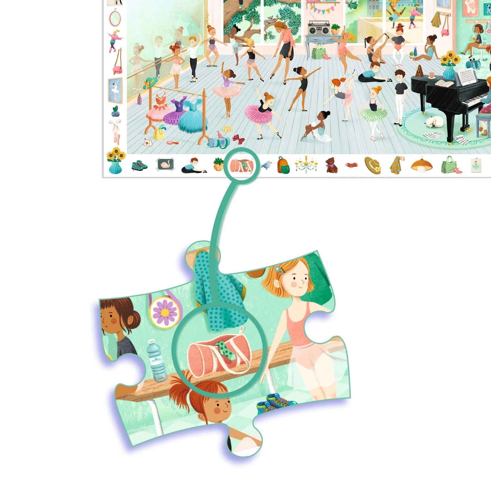 Djeco The Dance School Observation Jigsaw Puzzle 100PC
