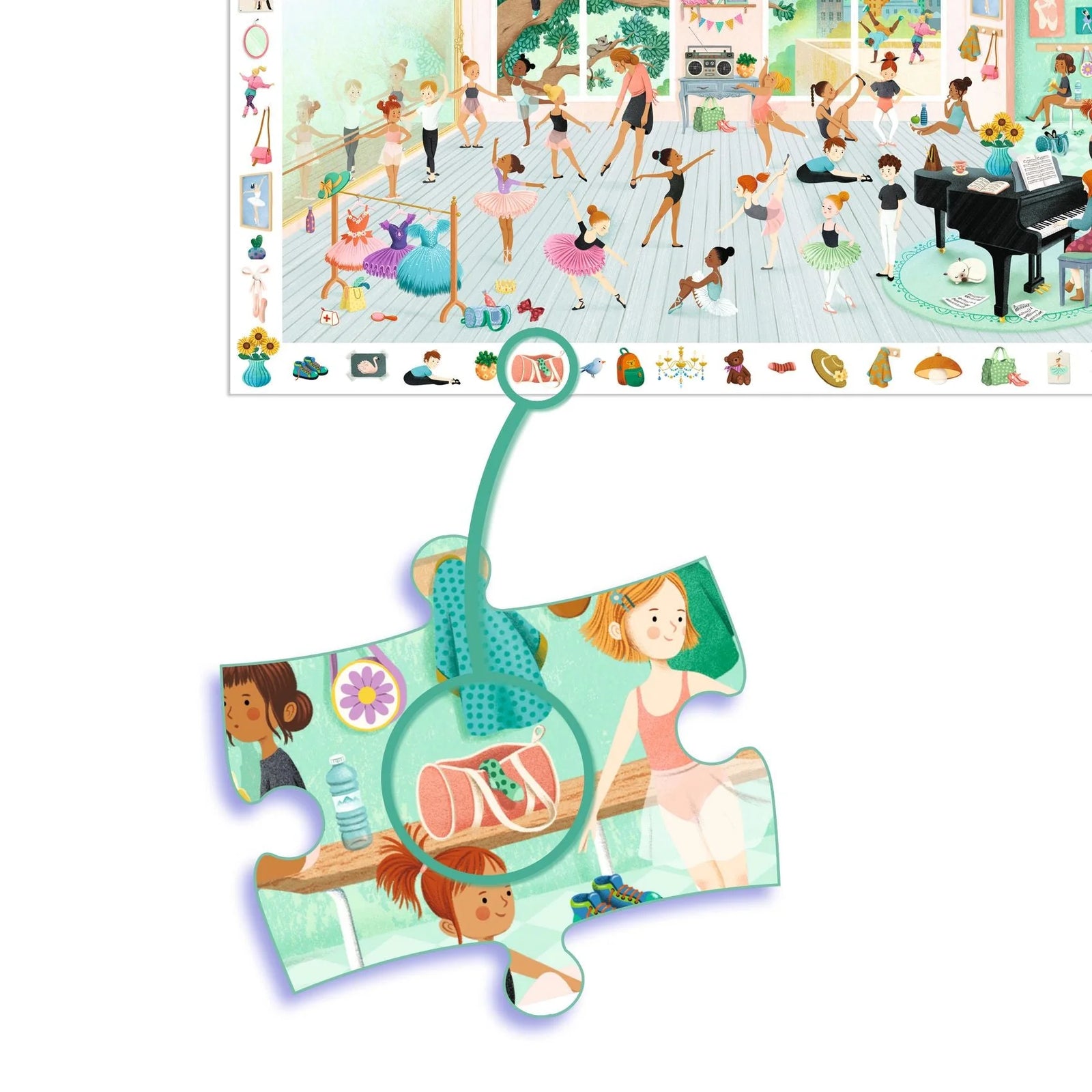 Djeco The Dance School Observation Jigsaw Puzzle 100PC