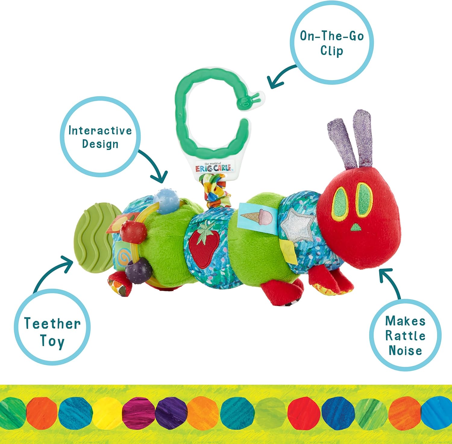 Kids Preferred World of Eric Carle, The Very Hungry Caterpillar Developmental Toy