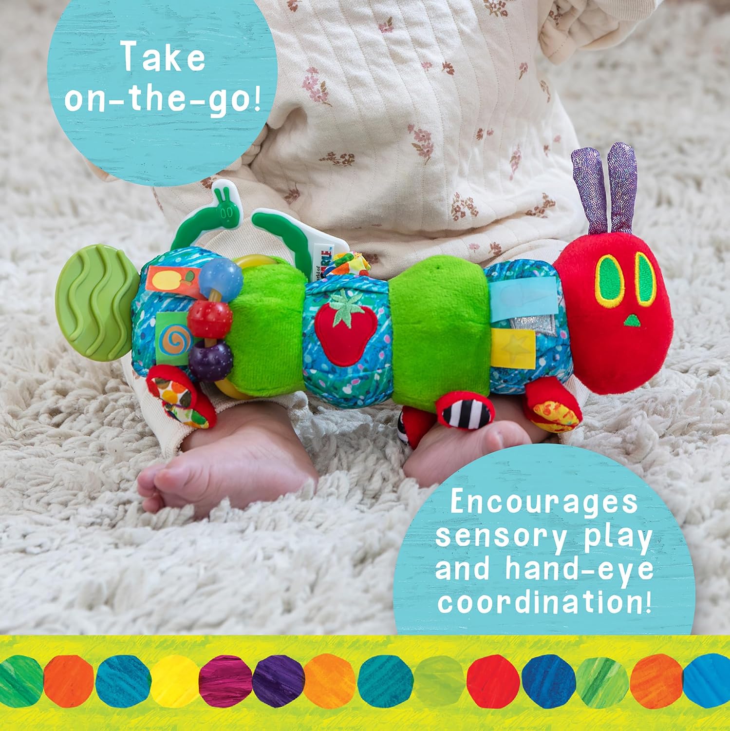 Kids Preferred World of Eric Carle, The Very Hungry Caterpillar Developmental Toy