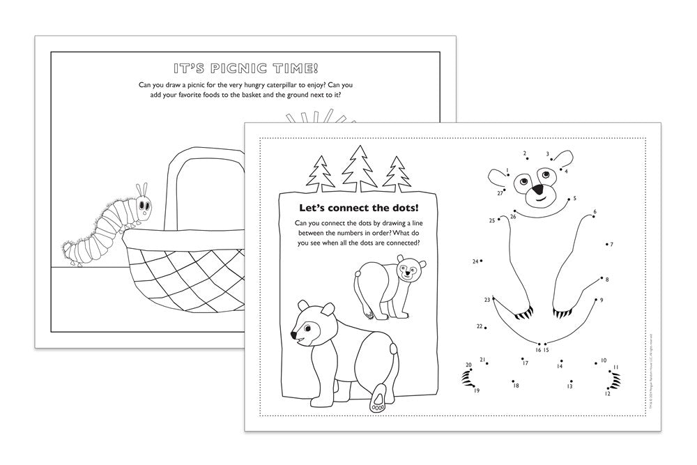 The Very Hungry Caterpillar's Coloring Placemats