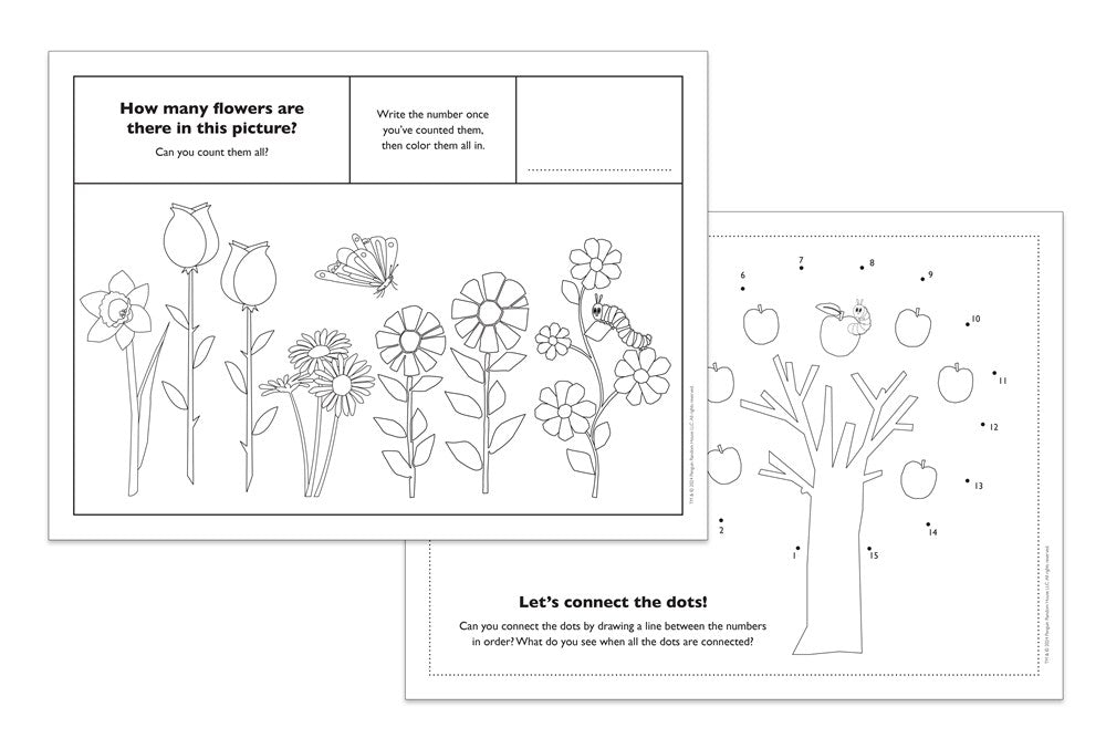 The Very Hungry Caterpillar's Coloring Placemats