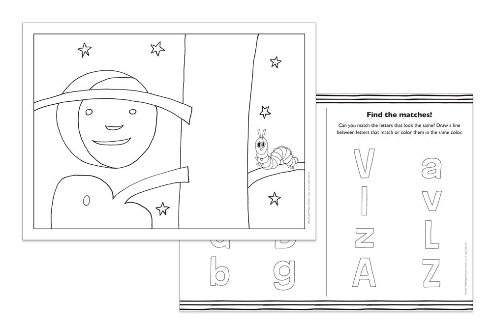 The Very Hungry Caterpillar's Coloring Placemats