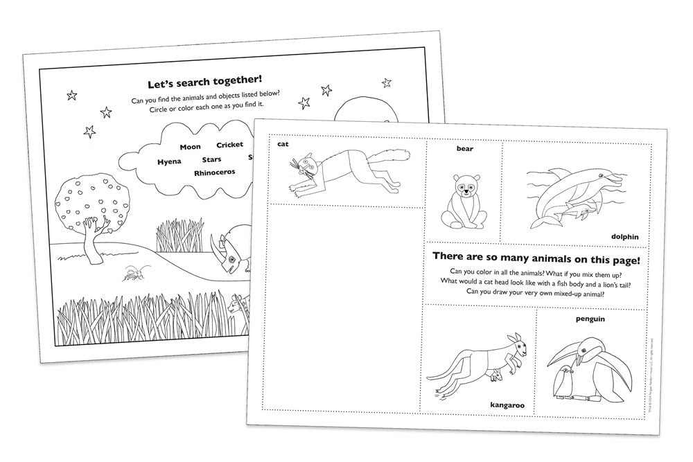 The Very Hungry Caterpillar's Coloring Placemats