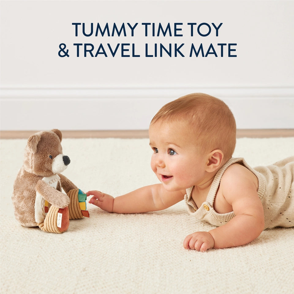 Itzy Ritzy Theo the Bear - Itzy Bitzy Mirror™ Travel + Tummy Time Toy
