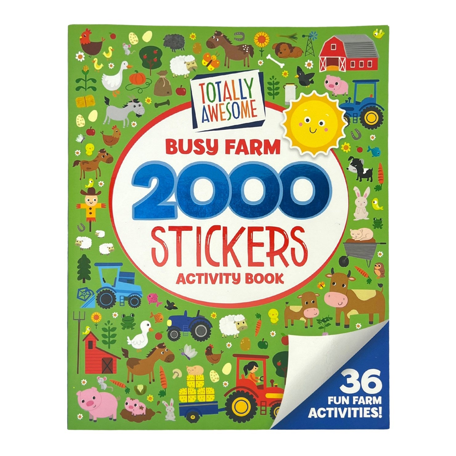 Totally Awesome 2000 Stickers Busy Farm Activity Book: 36 Fun Farm Activities!