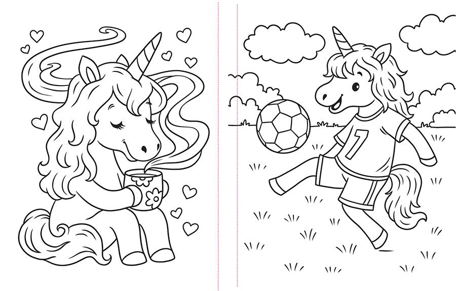 Cottage Door Press Totally Awesome Unicorn Coloring Book with Stickers