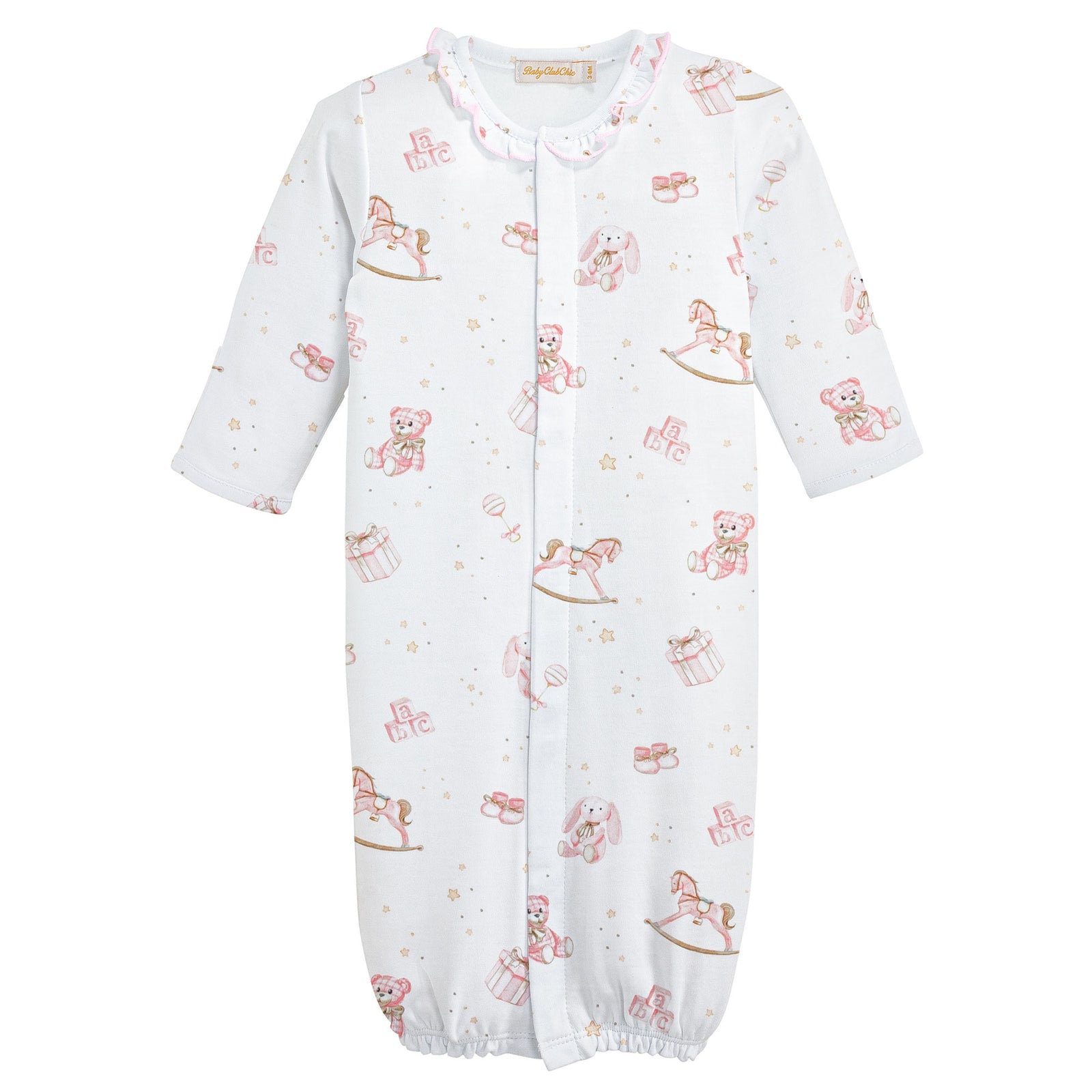 Toys - Pink, Convertible Gown With Ruffle