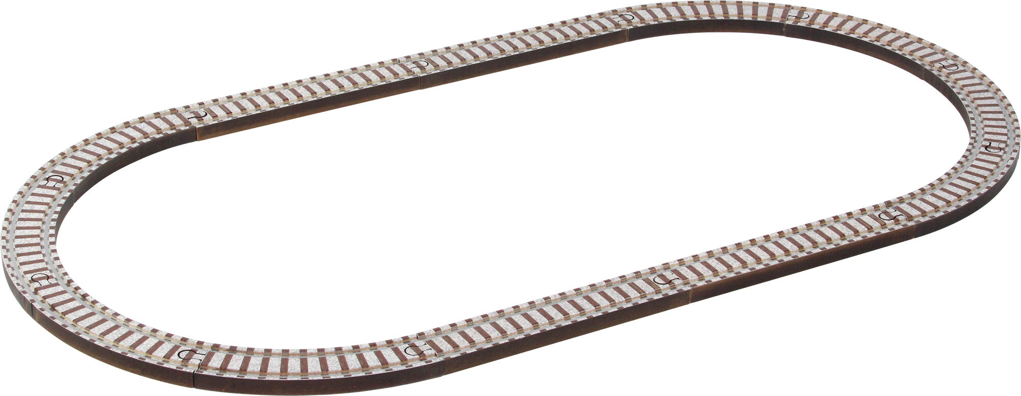 Wooden Train Track, Oval Set