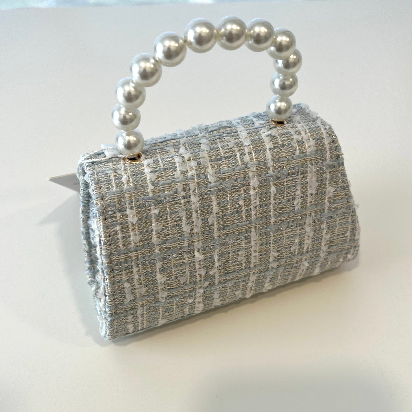 Ce Ce Co Tweed Pastel Satchel Purse