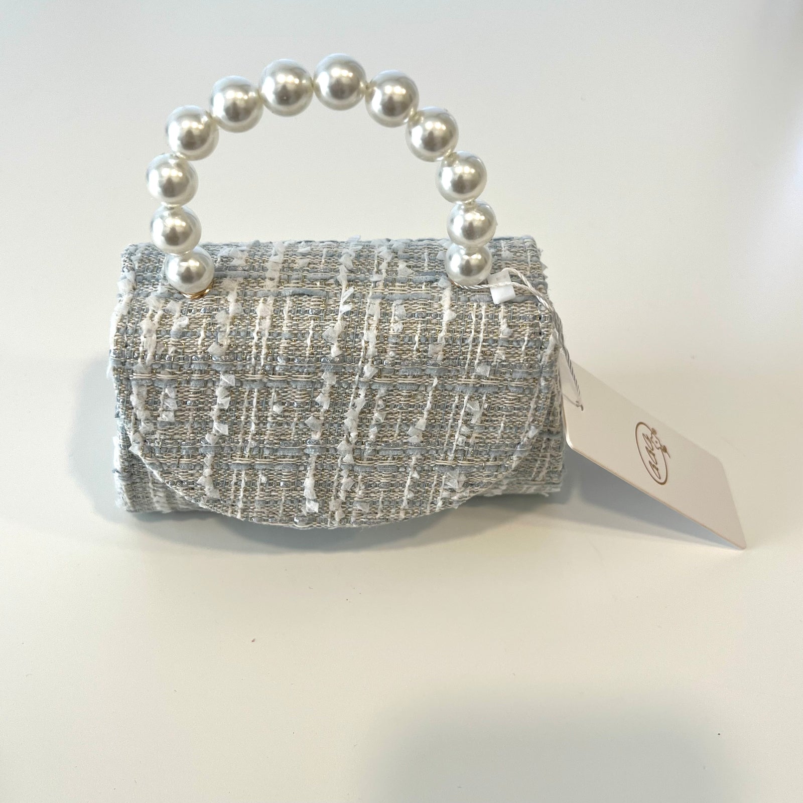 Ce Ce Co Tweed Pastel Satchel Purse