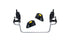 Overhead View of UPPA Baby Infant Car Seat Adapter Frame with removable receivers