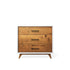 Single Dresser Solid White with Black Handles
