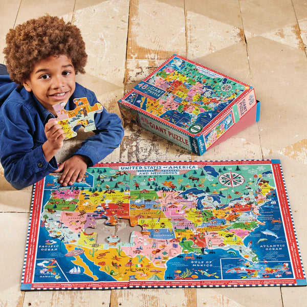 USA Map 48 Piece Giant Puzzle