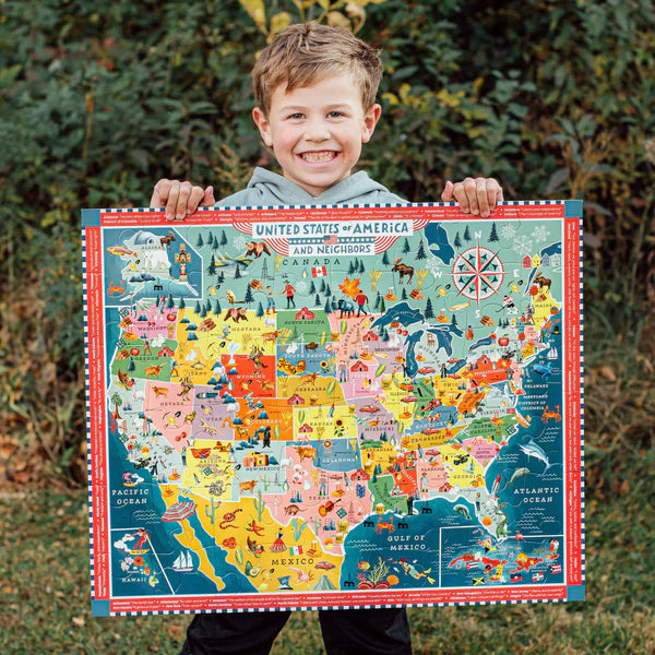 USA Map 48 Piece Giant Puzzle