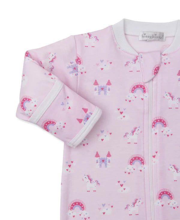 Unicorn Dreamland Zip Footie