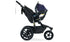 Right Side Profile View of UPPA Baby Infant Car Seat Attached to Alterrain Jogging Stroller