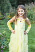 Great Pretenders Velvety Soft Yellow Princess Gown with Arm Warmers