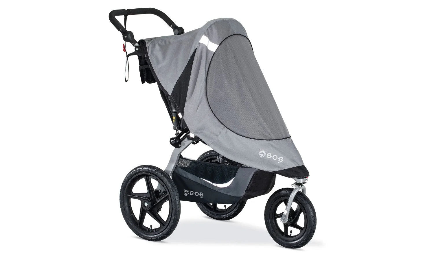 Sun Shield on an Revolution Flex 3.0 Jogging Stroller Right Facing