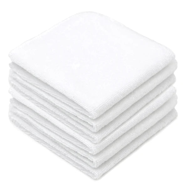Washcloths - 6 Pack, White