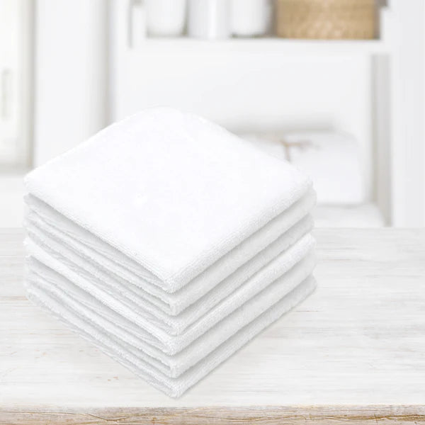 Washcloths - 6 Pack, White