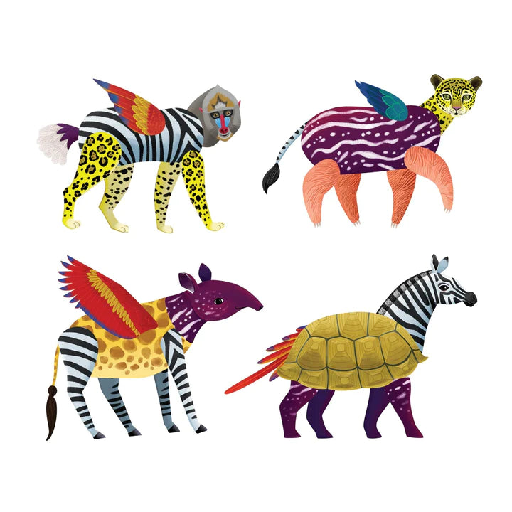 Mudpuppy Wild Mix-Up Magnetic Build-It Play Set