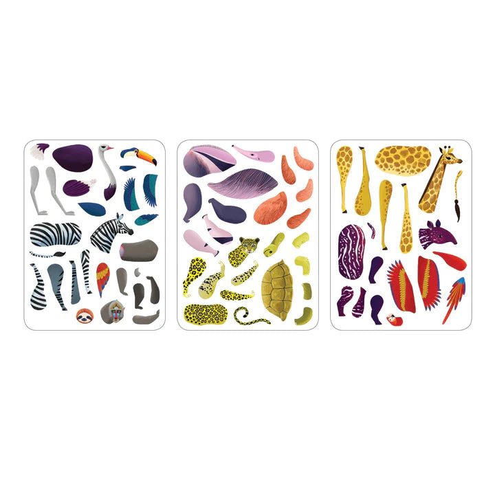 Mudpuppy Wild Mix-Up Magnetic Build-It Play Set