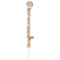 Goki Wooden Soother Chain Clip - Natural Beads
